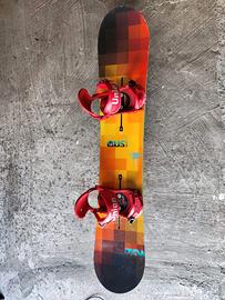 Burton Custom 154 Snowboard + Attacchi Union FLite