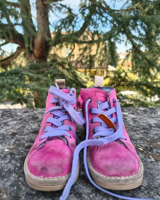 Scarponcini invernali bambina Olang in camoscio 