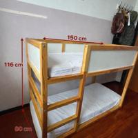 Letto castello bambini artigianale