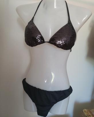Bikini Calzedonia -Grigio antracite
con pailettes
