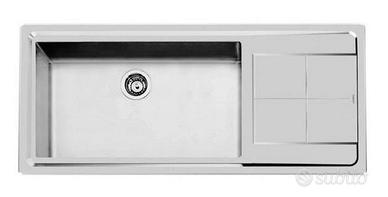 Lavello Foster serie KE-Vasca grande+gocciolatoio