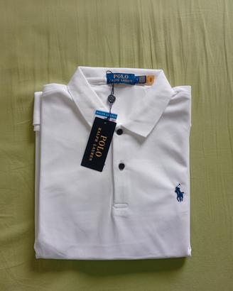 Polo Ralph Lauren bianca unisex taglia L 