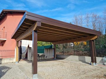 Tettoie in legno su misura