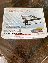 Thermaltake HDD 3.5 rack, 5.25, estrattore sata