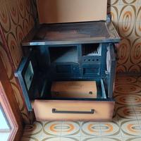  stufa a legna con forno e cassettone
