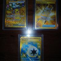 Lotto di 3 Carte Pokemon Ita Rare Gold Fuoriserie