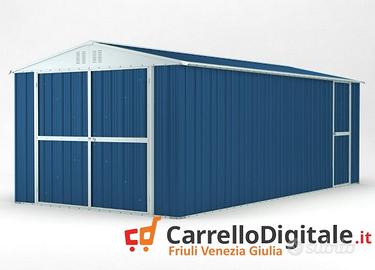 Box garage auto in Acciaio 327x611 19mq blu