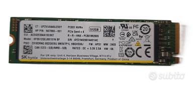 M.2 SSD NVMe 4.0 (PCIe Gen4 x4) da 512GB SK Hynix