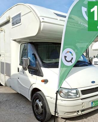 CAMPER RIMOR FORD MANSARDATO 6 POSTI DINETTE MATRI
