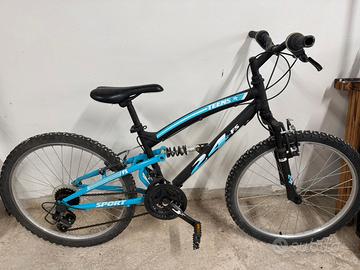 mountain bike mtb 24 pollici biammortizzata