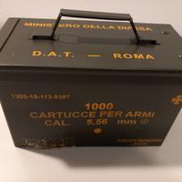 Cassetta porta munizioni proiettili