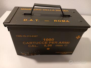 Cassetta porta munizioni proiettili