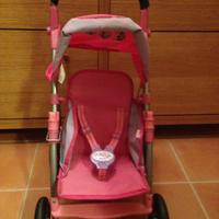 Passeggino e seggiolino bici babyborn