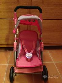 Passeggino e seggiolino bici babyborn