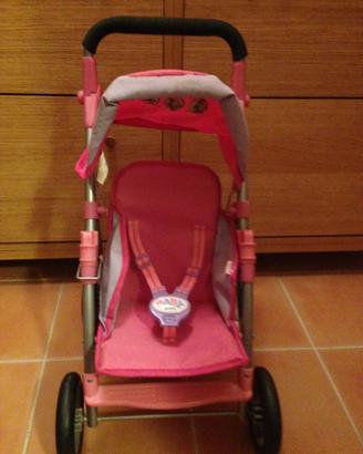 Passeggino e seggiolino bici babyborn