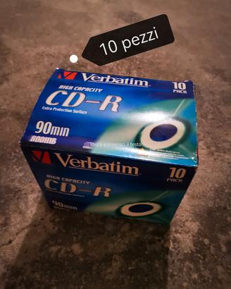 10 cd-r verbatim 800 mb