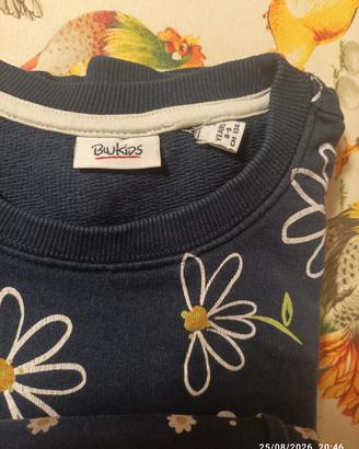 felpa e leggins 8/9 anni blukids 