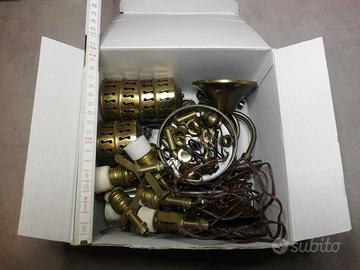 LAMPADARIO VINTAGE   anni  60 color BRONZO