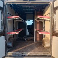 scaffalatura allestimento  x furgoni richiudibile 