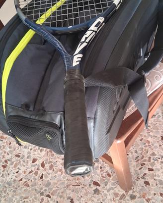 racchetta + borsone tennis pari al nuovo