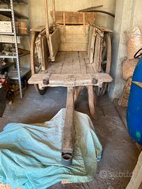 Borroccio agricolo piomontese ruote grandi 132cm