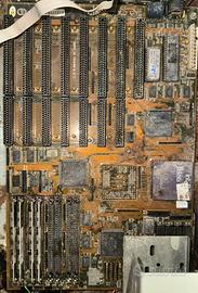 Scheda Madre + CPU Intel 486 (Processore) + RAM