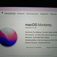 Macbook pro Retina 13" early 2015 128 gb 