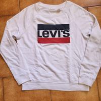 felpa bianca Levi's 