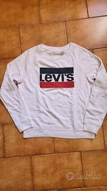 felpa bianca Levi's 
