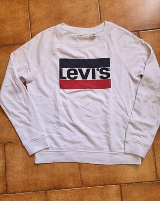 felpa bianca Levi's 