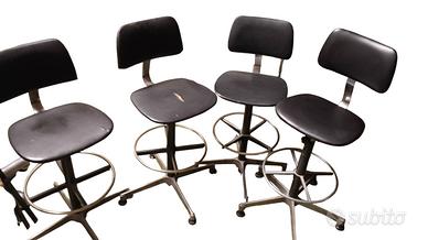 4 sgabelli regolabili vintage 