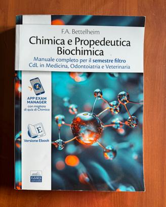 Libro di chimica e biochimica per semestre di med