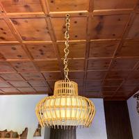 LAMPADARI E APPLIQUE VIMINI VINTAGE