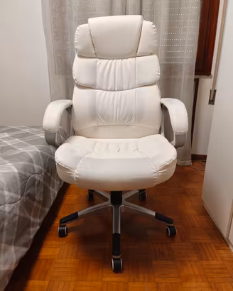 Sedia da ufficio bianca - molto comoda