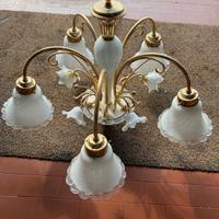 4 lampade da soffitto in vetro – stile classico