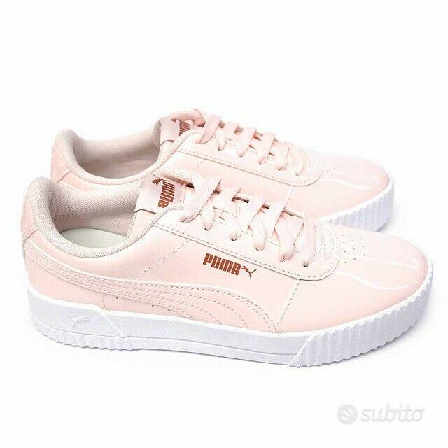 PUMA CARINA sneakers vernice rosa Abbigliamento e Accessori In