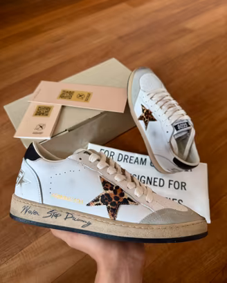 Golden Goose Ball Star leopard