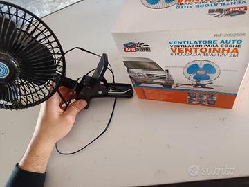 Ventilatore auto 12V da accendisigari funzionante