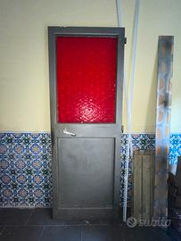 Porta standard in ferro battuto e vetro