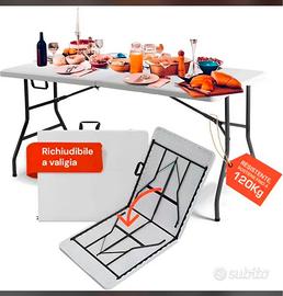 Tavolo pieghevole  richiudibike a valigia