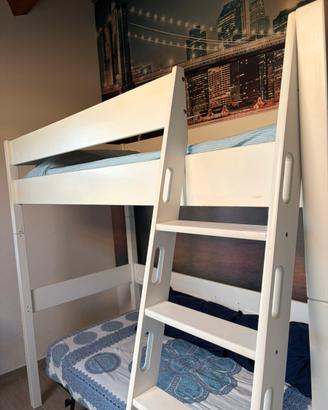 Letto a soppalco singolo