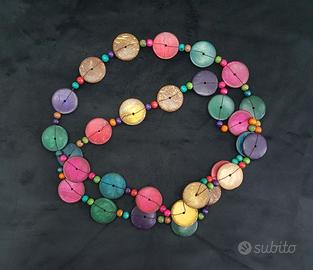Collana Donna Etnica Artigianale Multifilo Gioiell