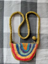 👜 borsa borsetta tracolla in feltro artigianale