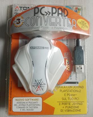 PC PAD Converter x PSone e PS2 accessori PC vintag