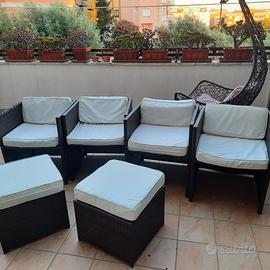 Poltrone giardino e pouf