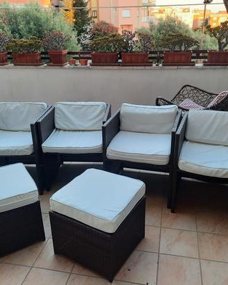 Poltrone giardino e pouf