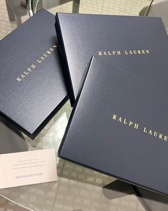 Set 3 scatole cartone con coperchio Ralph Lauren