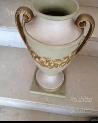 vaso porcellana d arte 60 cm. nuovo vintage 