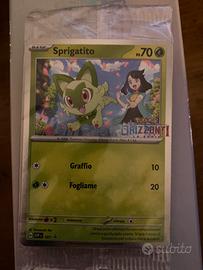Carta pokemon promo spirigatito orizzonti