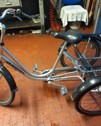 Bicicletta 3 ruote Brera con cesto posteriore